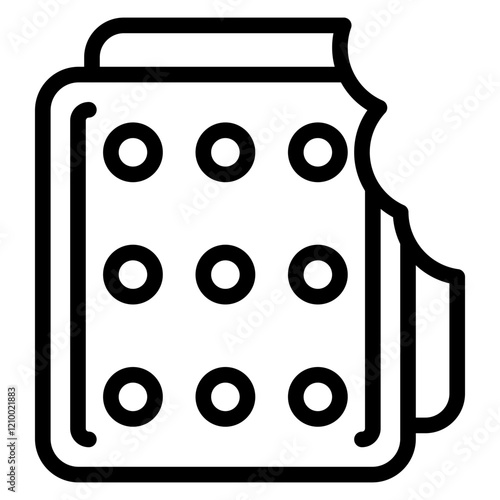 Vector Design Biscuits Icon Style