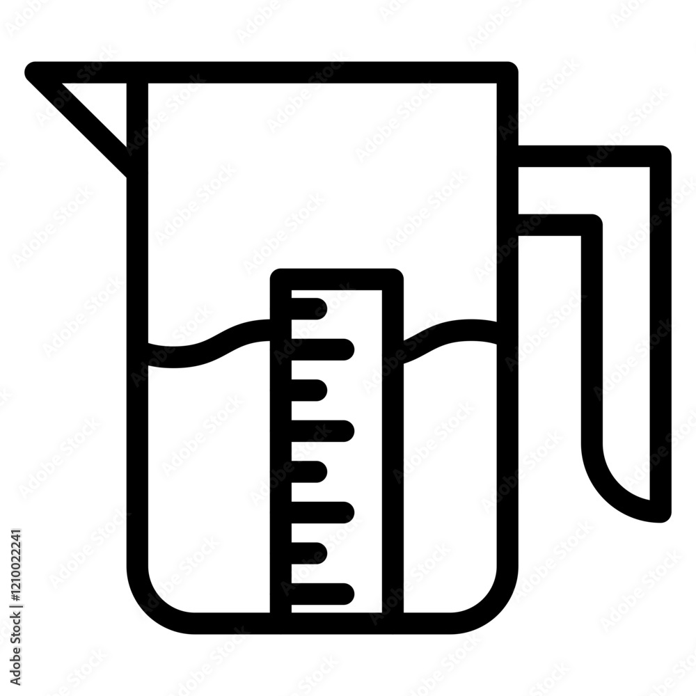 Vector Design Measuring Jug Icon Style