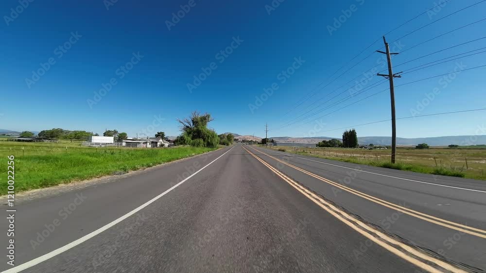 Oregon Klamath Falls Highway 39 South 04 Rear View Driving Plates USA Ultra Wide Oregon Klamath Falls Highway 39 South 04 Rear View Driving Plates USA Ultra Wide