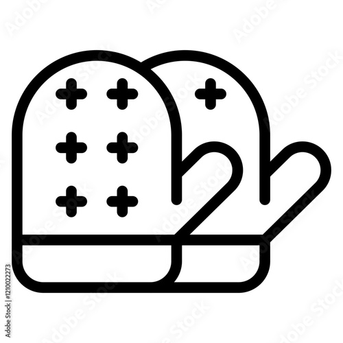 Vector Design Oven Mitt Icon Style