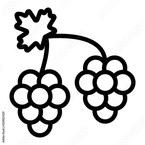 Vector Design Grapes Icon Style