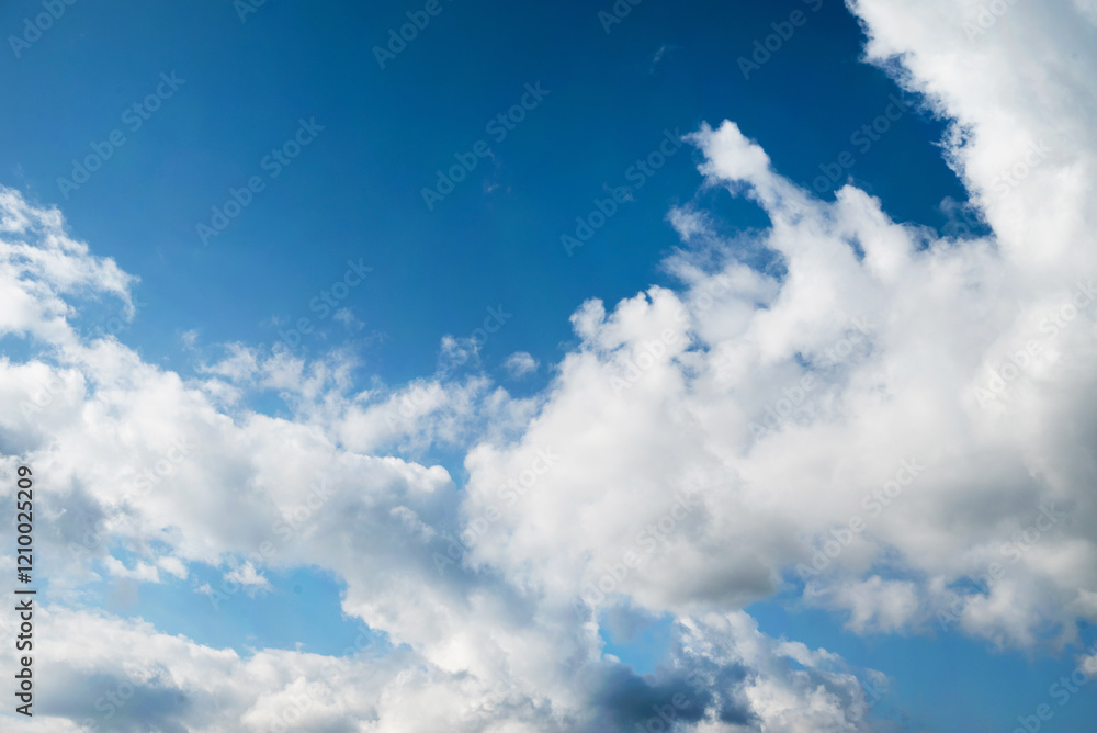 Blue sky with white clouds on a sunny day. Blue sky with white clouds on a sunny day.