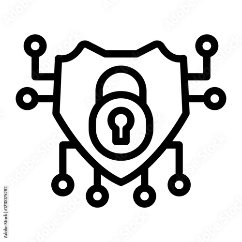 Vector Design Cyber Security Icon Style