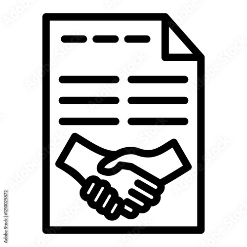 Vector Design Agreement Icon Style