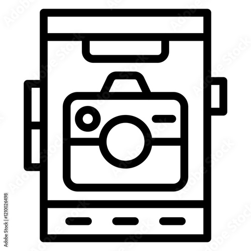 Vector Design Mobile Camera Icon Style