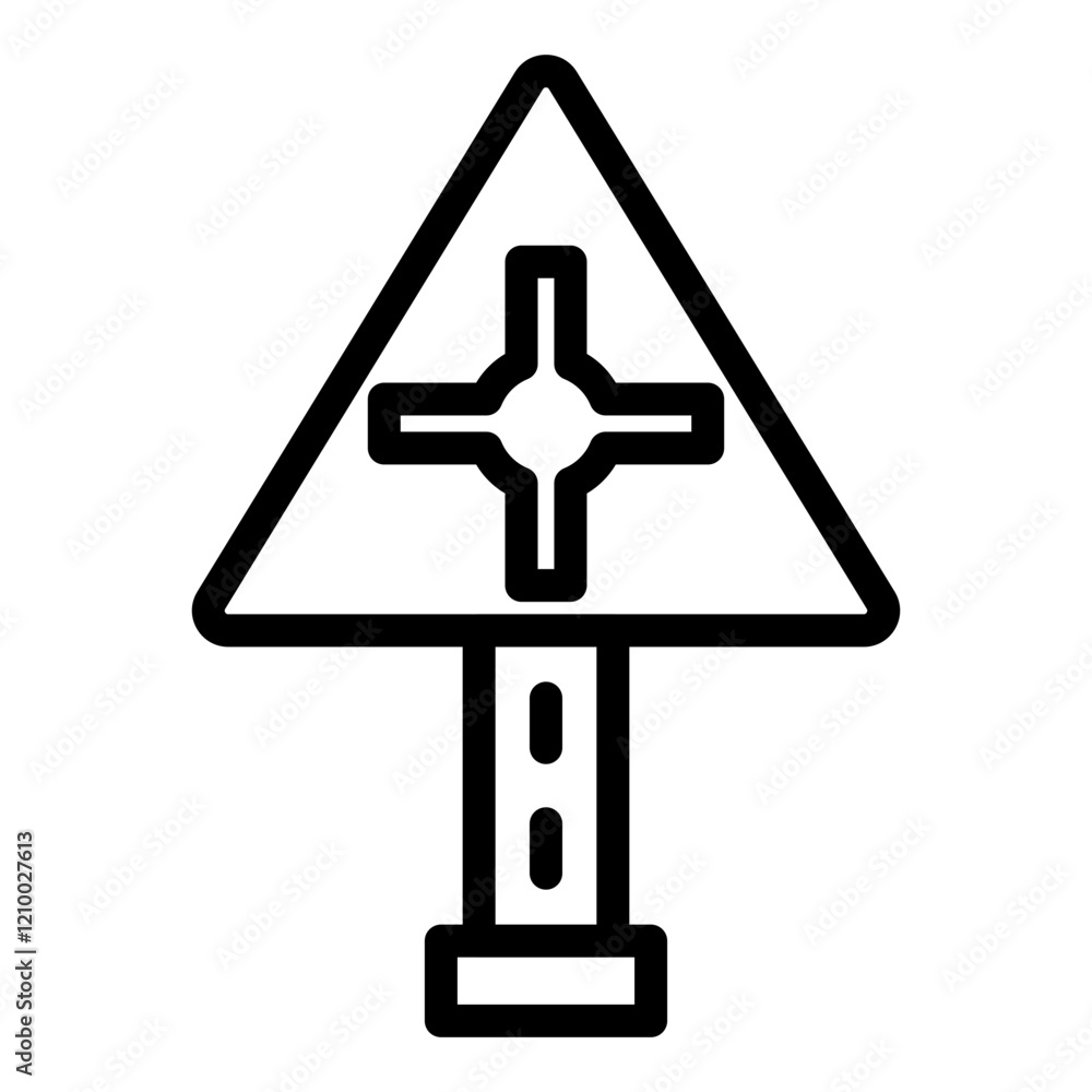 Vector Design Roundabout Icon Style Vector Design Roundabout Icon Style