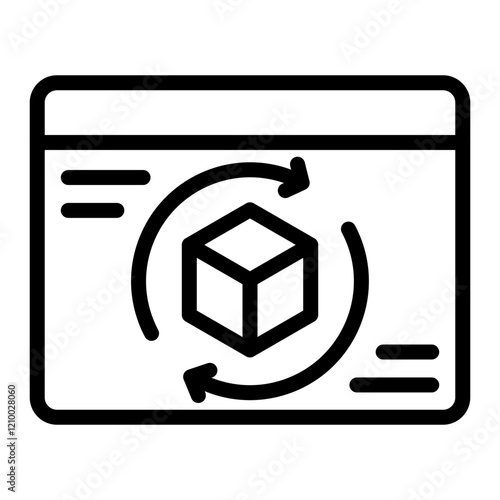 Vector Design Rendering Icon Style