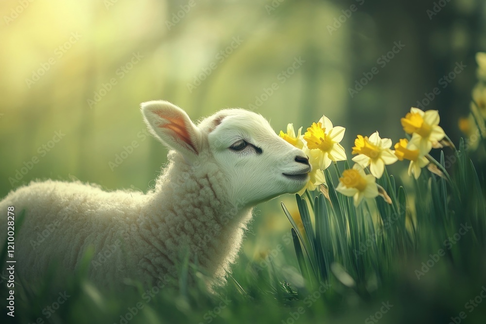 Obraz premium Flowers daffodils spring yellow