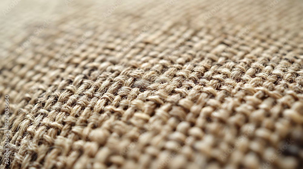 Textured Burlap Close-up: A captivating macro shot reveals the intricate woven texture of burlap fabric, showcasing its rustic charm and natural fibers in warm earthy tones. Textured Burlap Close-up: A captivating macro shot reveals the intricate woven texture of burlap fabric, showcasing its rustic charm and natural fibers in warm earthy tones.