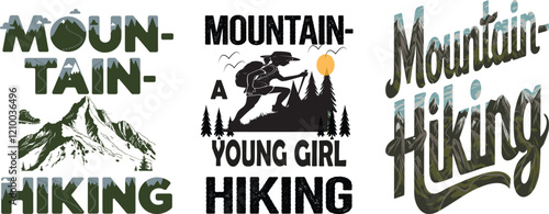 T-shirt design hiking