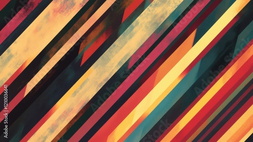 Wallpaper Mural a colorful abstract painting of a person with a skateboard Torontodigital.ca