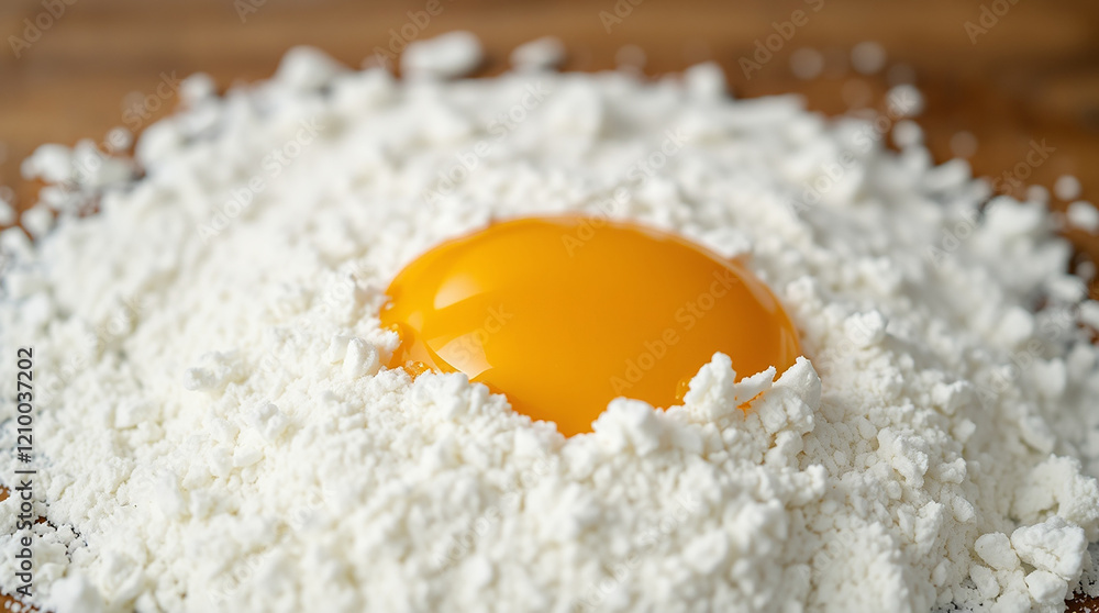 Egg yolk in flour Egg yolk in flour