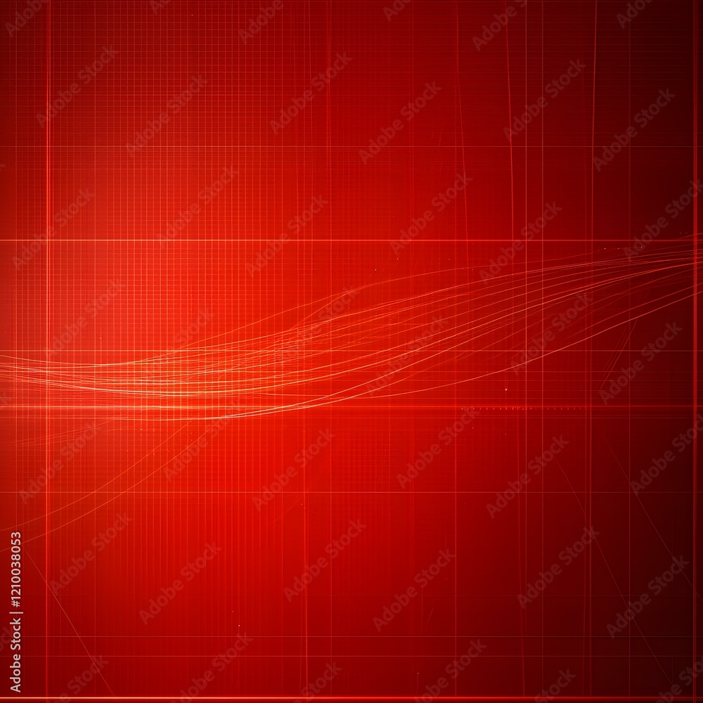 Obraz premium Minimalist design with a deep red background and subtle, textured patterns flowing softly across a 3:4 aspect ratio canvas