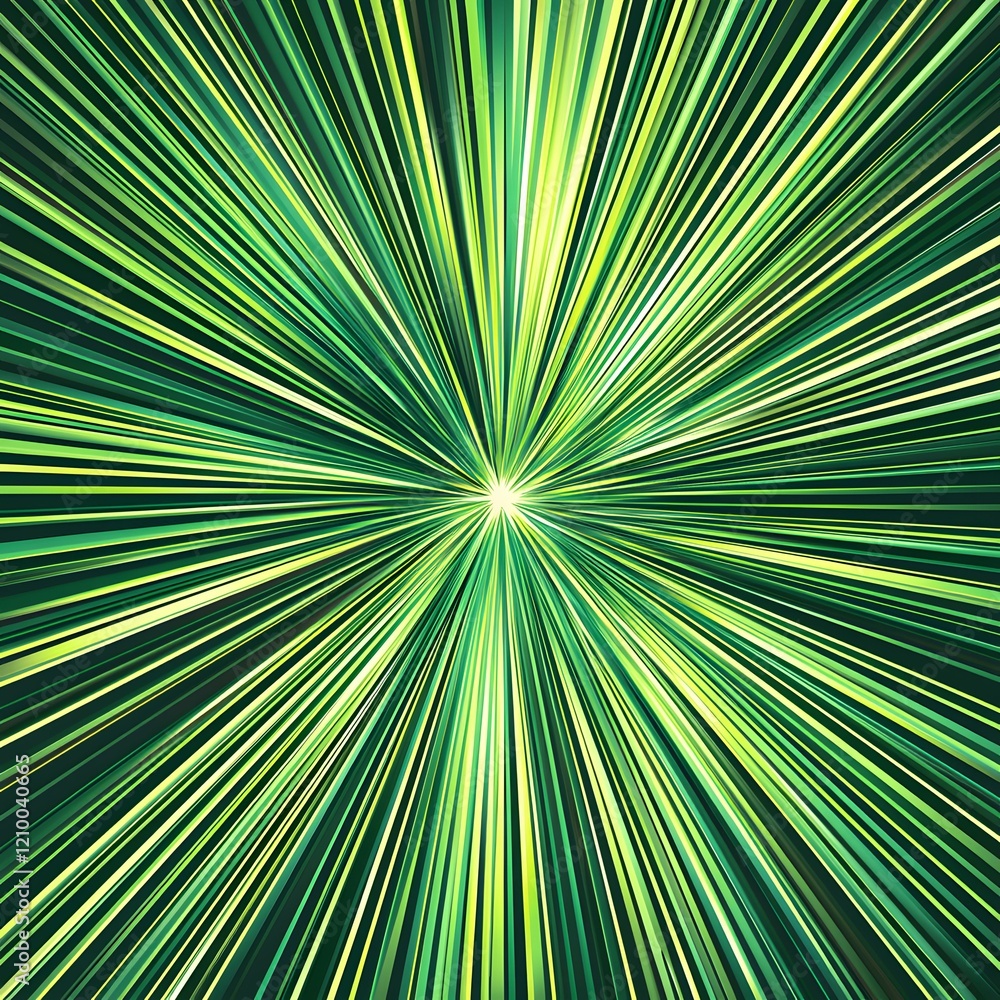 Obraz premium Abstract green design with sharp, layered rectangular patterns arranged asymmetrically within a 4:3 composition