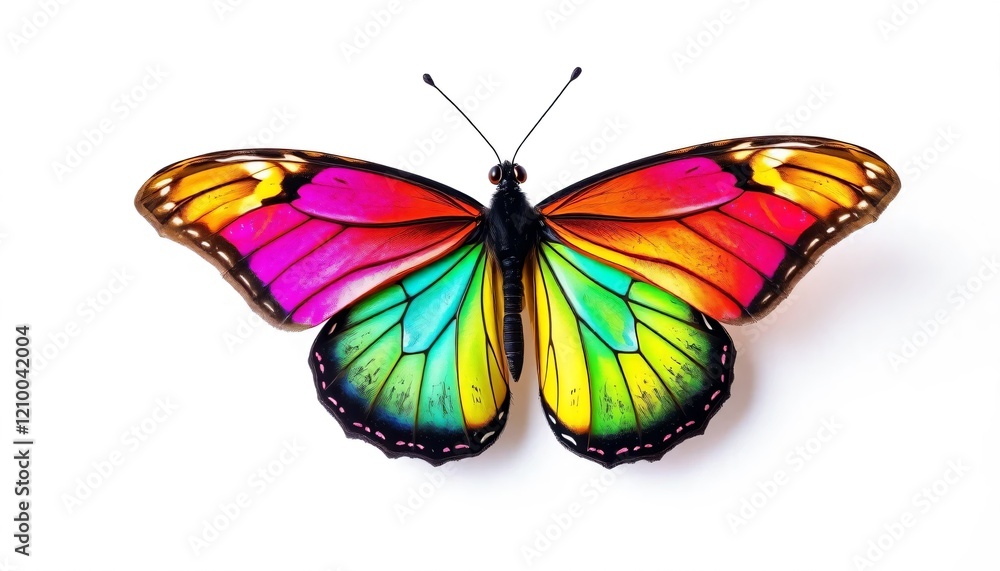 Obraz premium butterfly image with unique wings on a white background