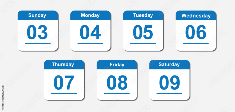 Calendar week day date icon, vector illustration Calendar week day date icon, vector illustration