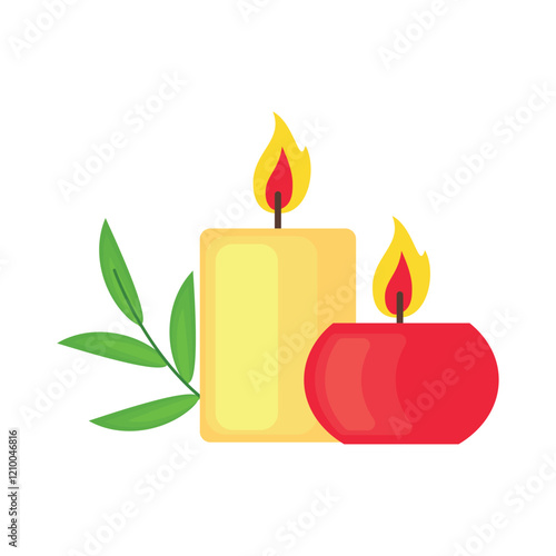 ayurvedic medicine burnign candles