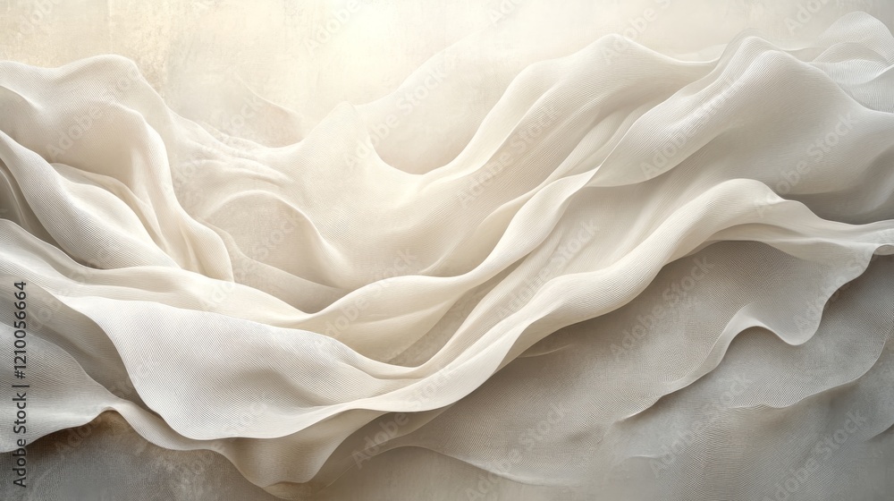 Fototapeta premium Elegant Draped Fabric Abstract Art Design