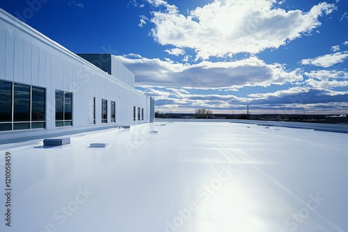 Bright White TPO Roofing for Commercial Use