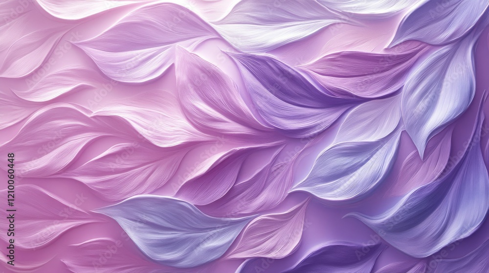 Fototapeta premium Abstract Lavender And Purple Petal Wave Design