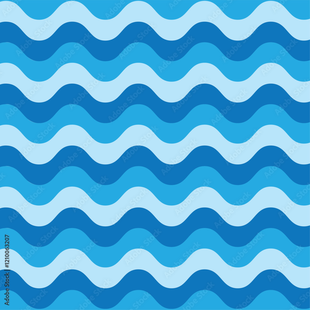 Blue ocean retro horizontal waves seamless pattern. 60s, 70s, 80s vibes Vintage Geo Art, waves Pattern Vector illustration. Trendy wave sea pattern Abstract stripes blue optical art wave lines. Blue ocean retro horizontal waves seamless pattern. 60s, 70s, 80s vibes Vintage Geo Art, waves Pattern Vector illustration. Trendy wave sea pattern Abstract stripes blue optical art wave lines.