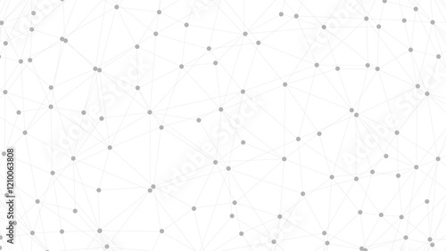 Technology abstract background. Dots connected by lines. Minimalist mesh backdrop. Abstract polygonal shape.