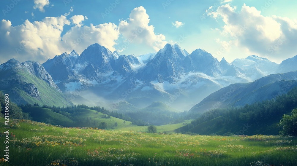 Fototapeta premium panorama of the mountains
