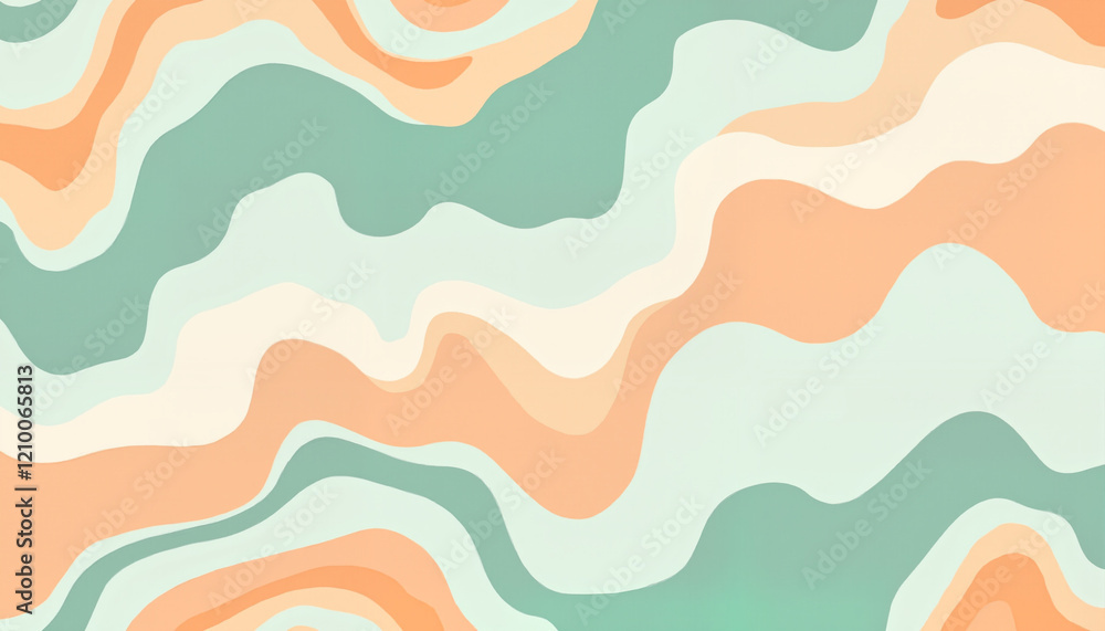 Abstract wavy patterns in soft pastel colors Abstract wavy patterns in soft pastel colors