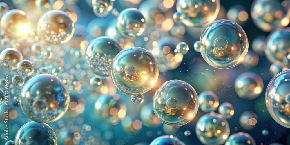 An ethereal display of shimmering spheres, translucent and radiant, floating in a vibrant, dreamy expanse. An ethereal display of shimmering spheres, translucent and radiant, floating in a vibrant, dreamy expanse.