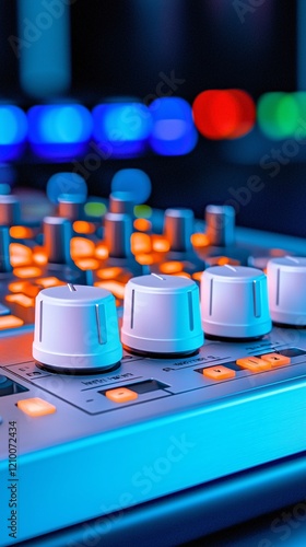 Live music recording session studio environment audio equipment vibrant lighting close-up perspective sound engineering techniques