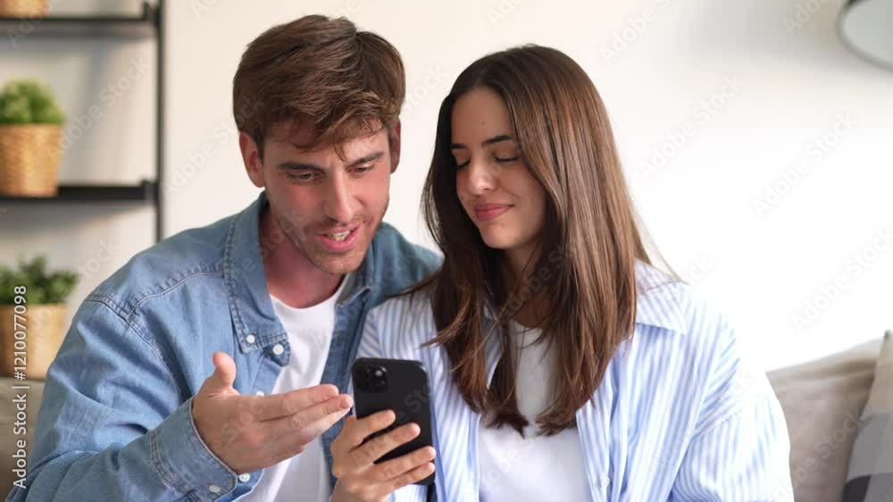 Shocked caucasian man and woman looking at phone close up, unhappy couple receive bad news in email, debt notification from bank, loosing money in mobile app, problem with broken cellphone
Shocked caucasian man and woman looking at phone close up, unhappy couple receive bad news in email, debt notification from bank, loosing money in mobile app, problem with broken cellphone