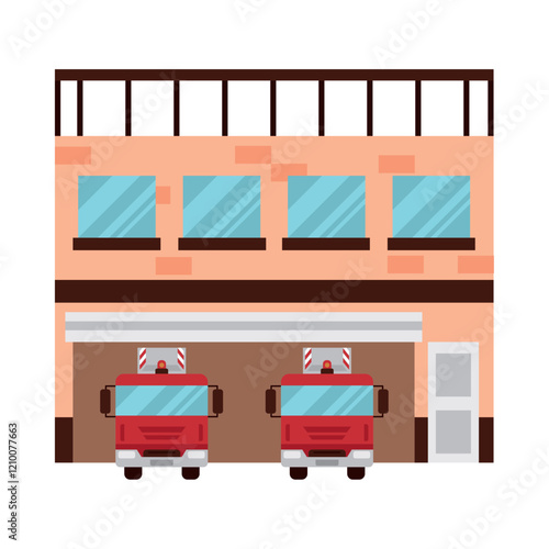 firefighter station exterior