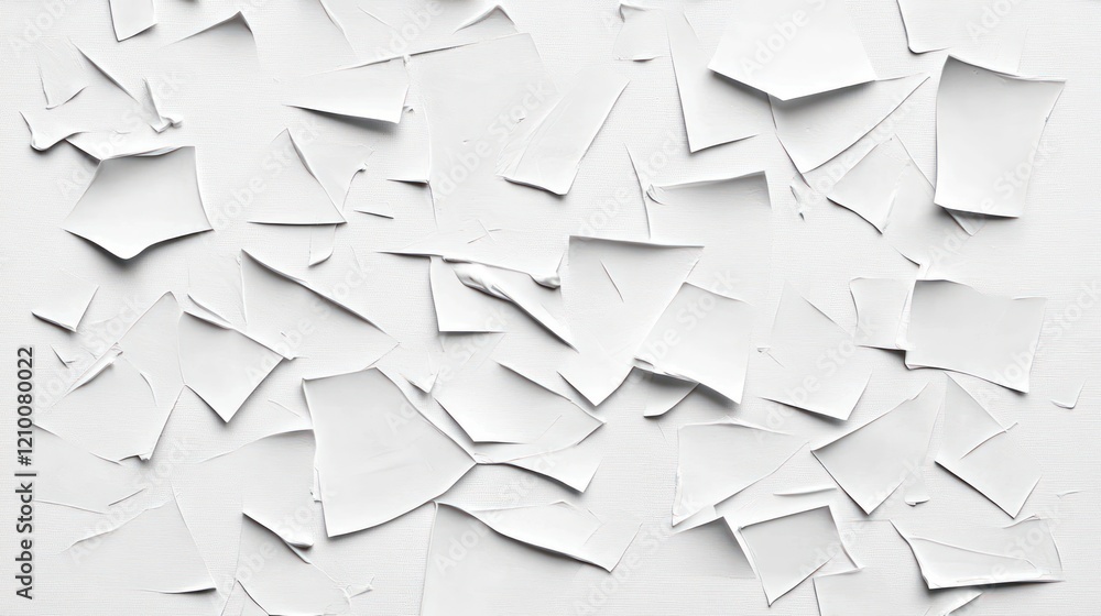 Fototapeta premium White paint chips texture background, studio shot, abstract art design