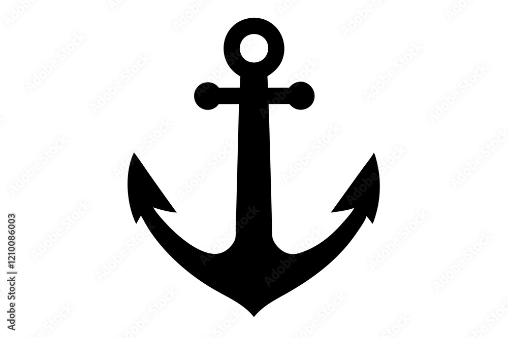 anchor vector silhouette, Ship anchor or boat anchor icon, anchor with rope silhouette vector illustration anchor vector silhouette, Ship anchor or boat anchor icon, anchor with rope silhouette vector illustration
