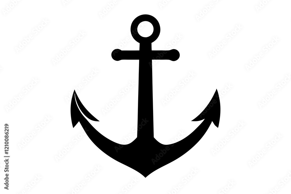 anchor vector silhouette, Ship anchor or boat anchor icon, anchor with rope silhouette vector illustration anchor vector silhouette, Ship anchor or boat anchor icon, anchor with rope silhouette vector illustration