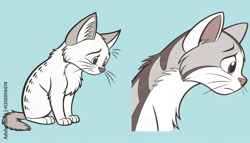 Obraz premium Cat bundle design and illustrator eps