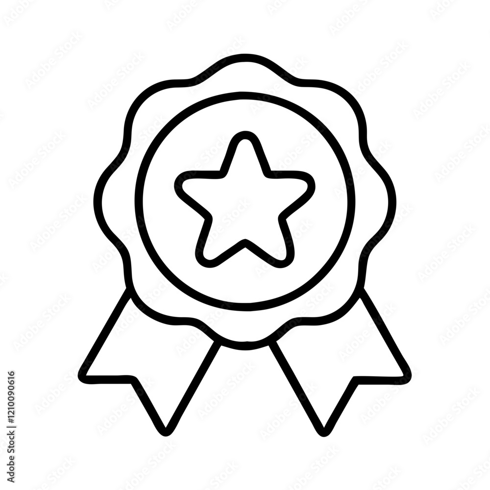 achievement badge icon, achievement badge line art - simple line art of achievement badge, perfect for achievement badge logos and icons achievement badge icon, achievement badge line art - simple line art of achievement badge, perfect for achievement badge logos and icons