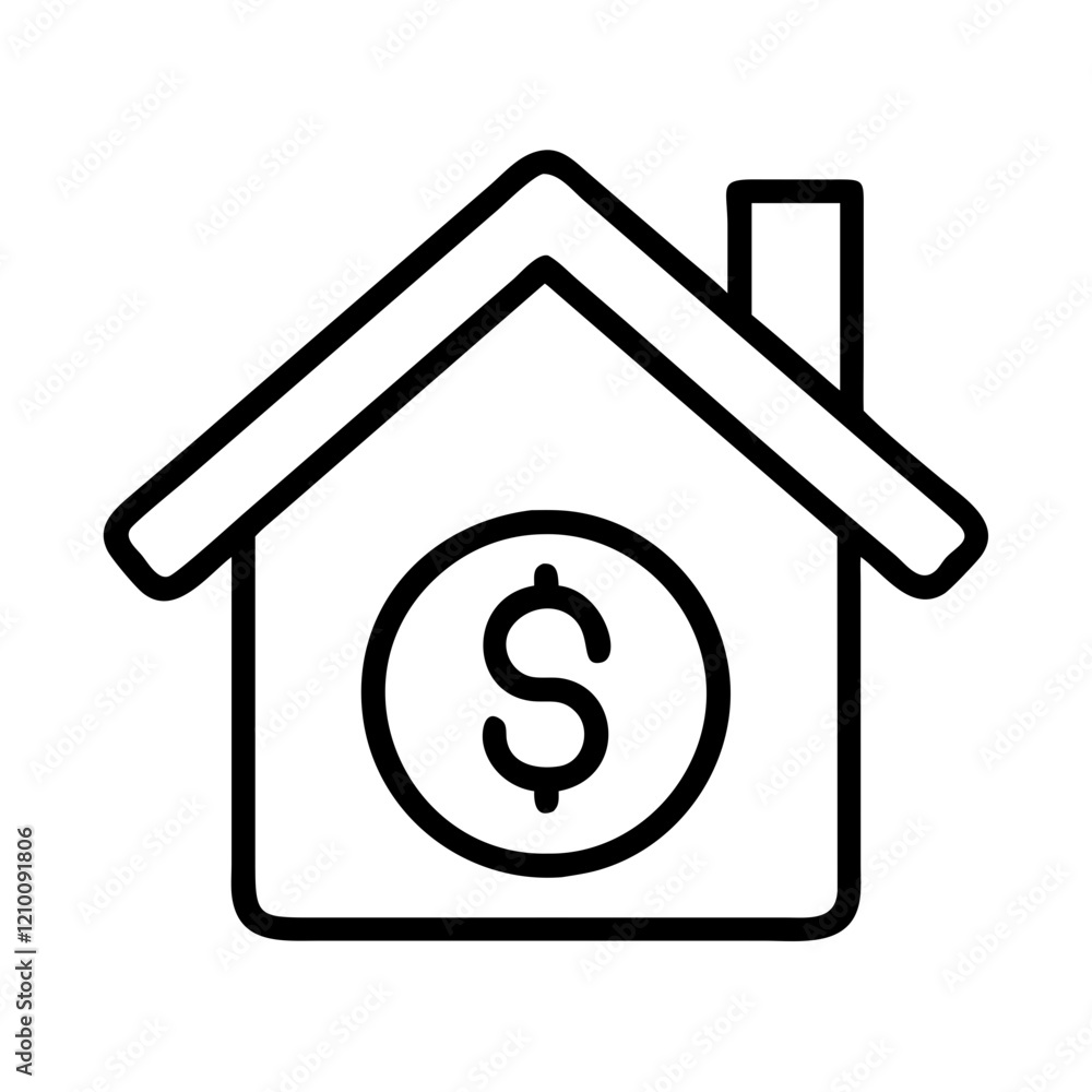 affordable housing icon, affordable housing line art - simple line art of affordable housing, perfect for affordable housing logos and icons affordable housing icon, affordable housing line art - simple line art of affordable housing, perfect for affordable housing logos and icons