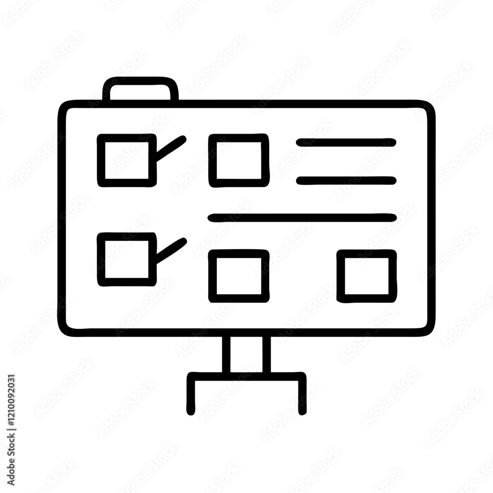 agile board icon, agile board line art - simple line art of agile board, perfect for agile board logos and icons agile board icon, agile board line art - simple line art of agile board, perfect for agile board logos and icons