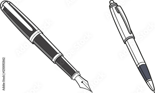 Pen bundle design and illustrator eps
