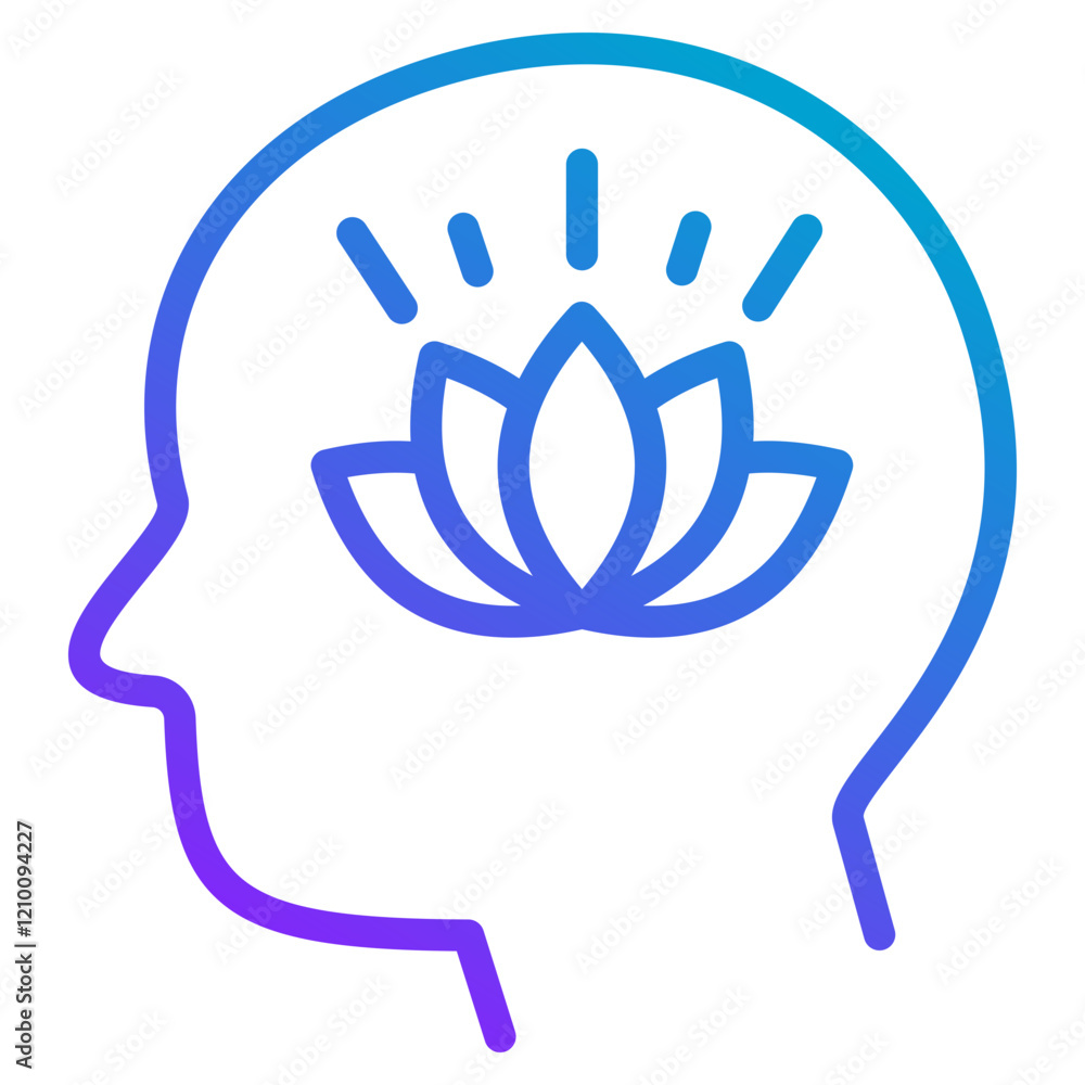 Obraz premium Mindfulness Icon