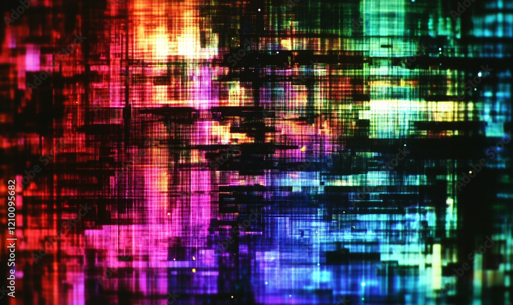 Digital pixel glitch abstract error background Distorted broken Digital pixel glitch abstract error background Distorted broken