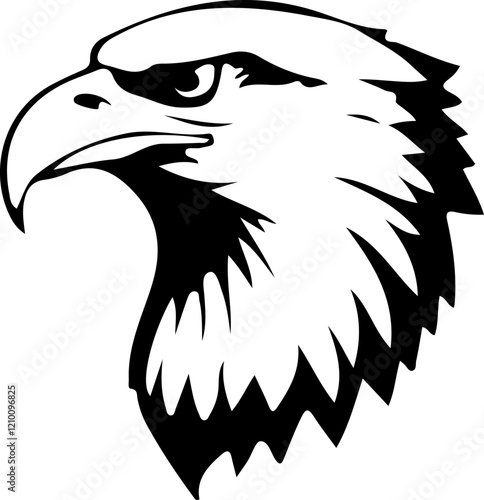  eagle head silhouette art