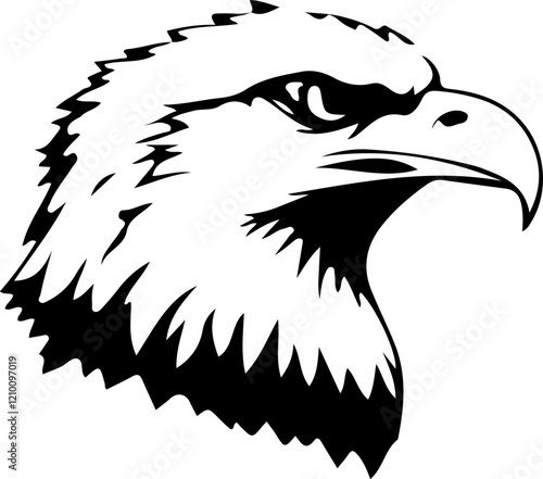  eagle head silhouette art