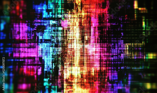 Wallpaper Mural Digital pixel glitch abstract error background Distorted broken Torontodigital.ca
