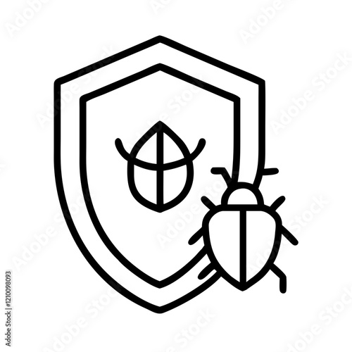 antivirus icon, antivirus line art - simple line art of antivirus, perfect for antivirus logos and icons