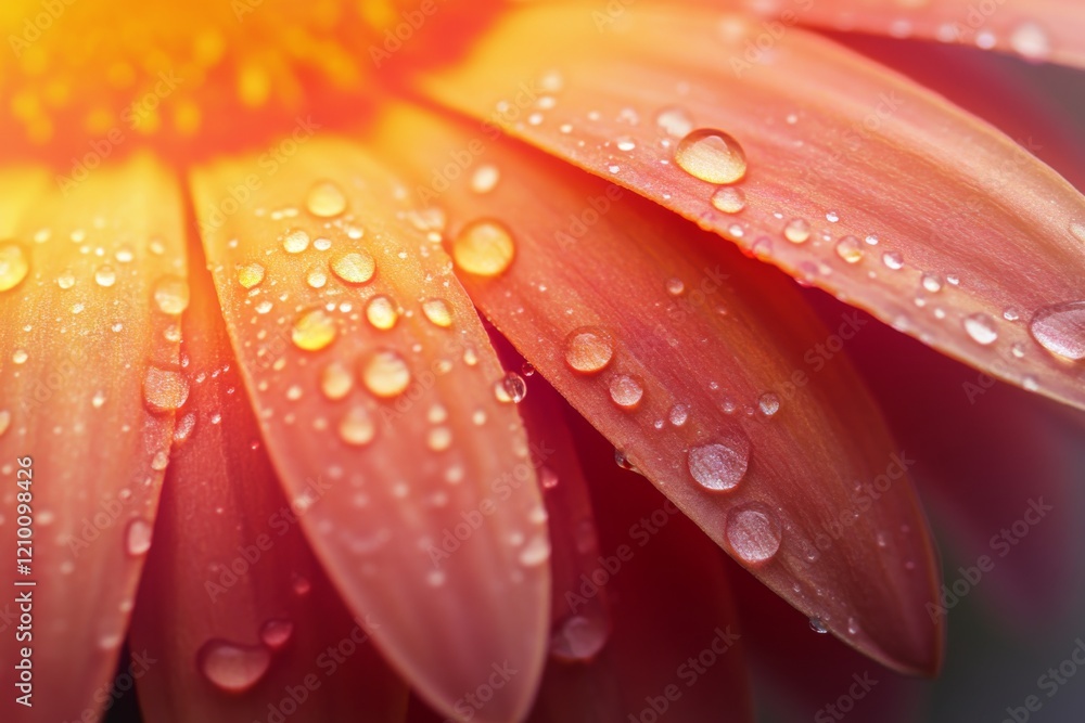 Dewy Flower Petal Macro Shot Dewy Flower Petal Macro Shot