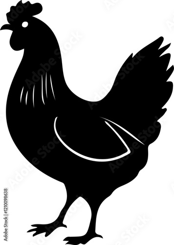 hen silhouette art