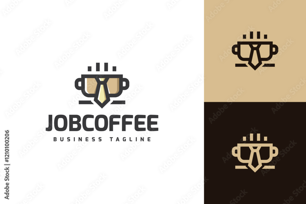 job coffee logo vector