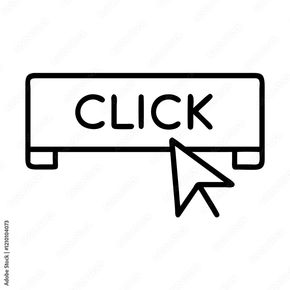 banner click icon, banner click line art - simple line art of banner click, perfect for banner click logos and icons banner click icon, banner click line art - simple line art of banner click, perfect for banner click logos and icons